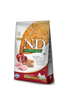 N&D Senior Mini Düşük Tahıllı Tavuk ve Narlı Küçük Irk Yaşlı Köpek Maması 2500 G N&D Senior Mini Düşük Tahıllı Tavuk ve Narlı Küçük Irk Yaşlı Köpek Maması 2500 G