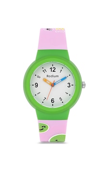 Rodium Analog Çocuk Kol Saati - Pembe Standart Pembe-yeşil