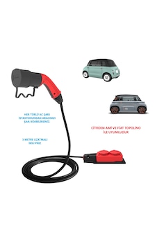 Bemis Citroen Ve Fiat Topolino Uyumlu C2L Ikili Ac Şarj Kablosu Bemis Citroen Ve Fiat Topolino Uyumlu C2L Ikili Ac Şarj Kablosu