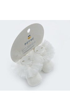Defne Baby Bebe Çorap 004-26 Beyaz Defne Baby Bebe Çorap 004-26 Beyaz