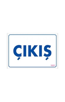 Pvc Levha Quot;Çıkışquot; 17,5x25 Cm Pvc Levha Quot;Çıkışquot; 17,5x25 Cm