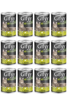 Gifyy 400 Gr Kuzu Parçalı Kedi Yaş Mama Gifyy 400 Gr Kuzu Parçalı Kedi Yaş Mama