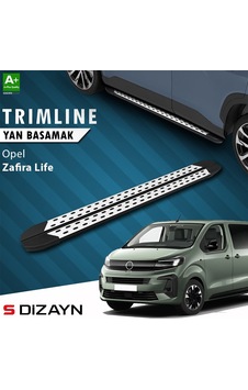 S-dizayn Opel Zafira Life Kısa Şase Trimline Gri Yan Basamak 213 Cm 2020 Üzeri