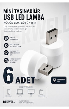 6 Adet - Bebek Ve Çocuk Odaları İçin Mini Taşınabilir Usb Led Lamba Powerbank Laptop Pc Uyumlu Tak Çalıştır Mikro Gece Aydınlatma Lambası Bebek Odası Koridor Kamp Için Yuvarlak Küçük Kompakt Ampul 6 Adet - Bebek Ve Çocuk Odaları İçin Mini Taşınabilir Usb Led Lamba Powerbank Laptop Pc Uyumlu Tak Çalıştır Mikro Gece Aydınlatma Lambası Bebek Odası Koridor Kamp Için Yuvarlak Küçük Kompakt Ampul