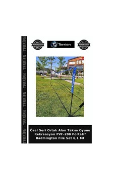 Özel Seri Ortak Alan Takım Oyunu Rekreasyon Pvf-200 Portatif Badmington File Set 6,1 Mt
