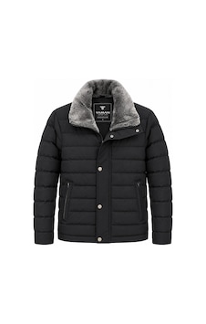 Yaman Slim Fit Erkek Yaka Kürklü Mont 7816 Siyah Yaman Slim Fit Erkek Yaka Kürklü Mont 7816 Siyah