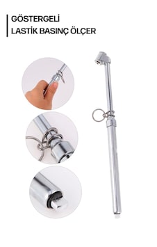 Lastik Basınç Hava Ölçer Kalem Tekerlek Ölçme Metal 160 Psi Lastik Basınç Hava Ölçer Kalem Tekerlek Ölçme Metal 160 Psi