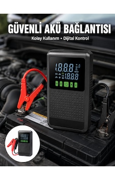12.000 Mah Şarjlı Araç Akü Takviye Ve Işıklı Hava Kompresörü Yeni Nesil Diğer 12.000 Mah Şarjlı Araç Akü Takviye Ve Işıklı Hava Kompresörü Yeni Nesil Diğer