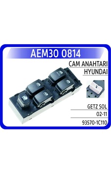 Aem Cam Açma Düğmesi Sol Takım Hyundaı Getz 1.3l G4ea 03-05 1.4l G4ee 06-10 1.6l G4ed 03-09 1.5l D3ea D4fa Crdi 03-09 Aem30 0814 935701c110 Aem Cam Açma Düğmesi Sol Takım Hyundaı Getz 1.3l G4ea 03-05 1.4l G4ee 06-10 1.6l G4ed 03-09 1.5l D3ea D4fa Crdi 03-09 Aem30 0814 935701c110