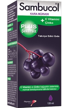 Sambucol Plus Şekersiz Şurup 120Ml Sambucol Plus Şekersiz Şurup 120Ml