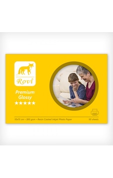 Rovi Premium Parlak Fotoğraf Kağıdı - 300Gsm - 50Yp - 10X15