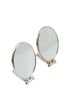 İbico İ15-018 -950-1 Makyaj Aynası 6.5" 16.5x13cm Oval Bronz Çift Taraflı Katlanır Ayaklı Ahşap İbico İ15-018 -950-1 Makyaj Aynası 6.5" 16.5x13cm Oval Bronz Çift Taraflı Katlanır Ayaklı Ahşap