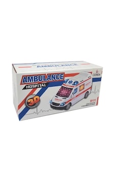 Pilli 3d Işıklı Ve Sesli Ambulans-12142