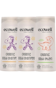 Ecowell Organik Bebek Şampuanı 300 ML x 2 + Bebek Losyonu Ecowell Organik Bebek Şampuanı 300 ML x 2 + Bebek Losyonu