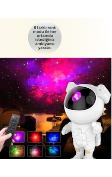 Bluetooth - 27 - Ve Dahili Ses Özellikli Astronot - Csmo-tex - Projeksiyon Lambası Bluetooth - 27 - Ve Dahili Ses Özellikli Astronot - Csmo-tex - Projeksiyon Lambası