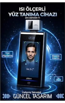 Isı Ölçerli Yüz Tanıma Cihazı Isı Ölçerli Yüz Tanıma Cihazı