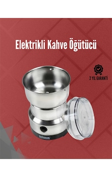 Paslanmaz Çelik Elektrikli Kahve Değirmeni Sessiz, Hızlı, Çok Amaçlı Öğütücü 200w - Lisinya