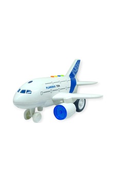 Büyük Boy Sesli Işıklı Yolcu Uçak Sürtmeli 25 Cm