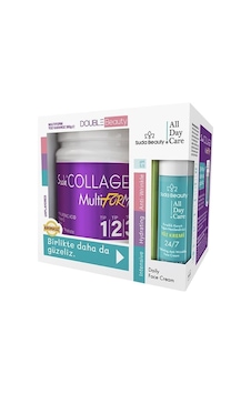 Suda Collagen Double Beauty Multiform Kolajen 300 G + Yüz Kremi Suda Collagen Double Beauty Multiform Kolajen 300 G + Yüz Kremi