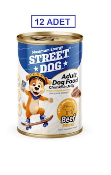 Street Dog Chunks İn Jelly Biftekli Köpek Konserve 400gr 12li Street Dog Chunks İn Jelly Biftekli Köpek Konserve 400gr 12li