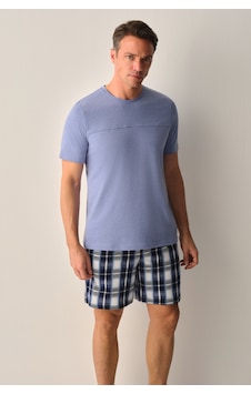 Suwen Ethan Erkek Şort Pijama Takımı Sh267026631352 Lacivert Suwen Ethan Erkek Şort Pijama Takımı Sh267026631352 Lacivert