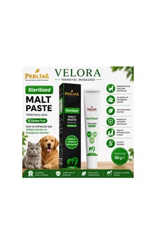 Perlina Sterilised Malt Paste 50 G Kedi Ve Köpekler İçin Üriner Sistem & Gluten Free Malt Macunu - 885815124