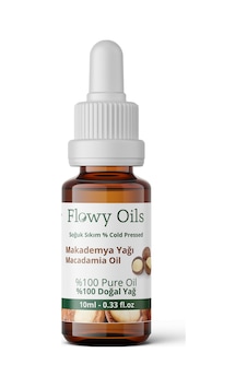 Flowy Oils Makademya Yağı %100 Doğal Bitkisel Sabit Yağ 10 ML Flowy Oils Makademya Yağı %100 Doğal Bitkisel Sabit Yağ 10 ML
