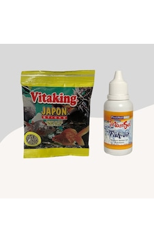 Japon Sticks Japon Ve Koi Balık Yemi 15gr + Fish-vit Balık Vitamini 50cc