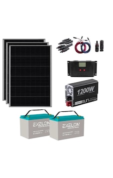 Güneş Enerjisi Bağ Evi Solar Paketi 1200W Sinüs İnverter 250W Güneş Paneli 100Ah Jel Akü Güneş Enerjisi Bağ Evi Solar Paketi 1200W Sinüs İnverter 250W Güneş Paneli 100Ah Jel Akü