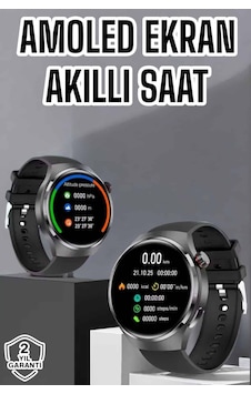 Akıllı Saat Bluetooth Bağlantılı Amoled Ekran Uyku Ve Sağlık Takibi Akıllı Saat Bluetooth Bağlantılı Amoled Ekran Uyku Ve Sağlık Takibi