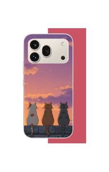 Honor 600 Pro Uyumlu Duvardaki Kediler Uv Baskılı Silikon Kılıf Renkli Honor 600 Pro Uyumlu Duvardaki Kediler Uv Baskılı Silikon Kılıf Renkli