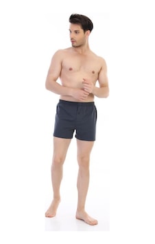 6 Adet Çift Kaplan Erkek Pamuklu Penye Boxer 805 Füme 6 Adet Çift Kaplan Erkek Pamuklu Penye Boxer 805 Füme
