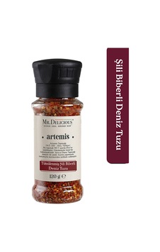 Tütsülenmiş Şili Biberli Deniz Tuzu 120g Tütsülenmiş Şili Biberli Deniz Tuzu 120g