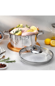 Schafer New Stahl Çelik Tencere 24 Cm 2 Parça-ınox Gümüş Schafer New Stahl Çelik Tencere 24 Cm 2 Parça-ınox Gümüş