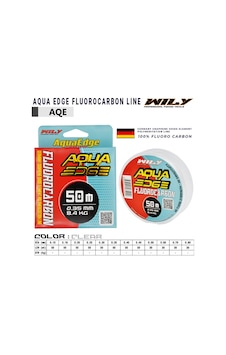 Wily Aqua Edge Fluoro Carbon Line 0,25 - 50 Mt Wily Aqua Edge Fluoro Carbon Line 0,25 - 50 Mt