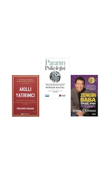 Akıllı Yatırımcı + Paranın Psıkolojısı ,+ Zengın Baba Yoksul Baba 3 Set