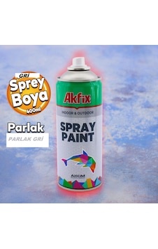 Akfix Parlak Gri Sprey Boya 400 Ml 1 Adet Gönderilir