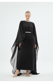Senna Divina Elbise Siyah Siyah