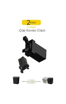 Çöp Kovası Yedek Kilit Klipsi 2 Adet Siyah Çöp Kovası Yedek Kilit Klipsi 2 Adet Siyah