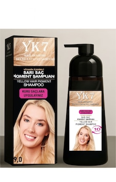 Yk7 Kozmetik Beyaz Kapatıcı Sarı 9.0 / Blonde Şampuan 300 Ml. Yk7 Kozmetik Beyaz Kapatıcı Sarı 9.0 / Blonde Şampuan 300 Ml.