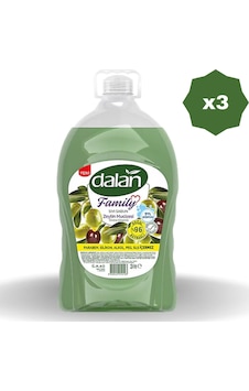 Dalan Family Sıvı Sabun Zeytin Mucizesi 3 L 3 Adet Dalan Family Sıvı Sabun Zeytin Mucizesi 3 L 3 Adet