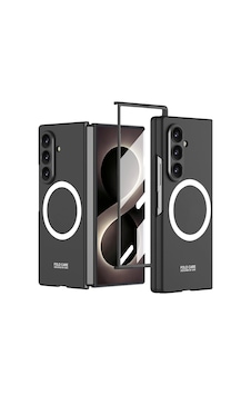 Samsung Galaxy Uyumlu Z Fold 8 Ultra Kılıf Wireless Şarj Özellikli Zore Kıpta M-safe Kapak Siyah Samsung Galaxy Uyumlu Z Fold 8 Ultra Kılıf Wireless Şarj Özellikli Zore Kıpta M-safe Kapak Siyah