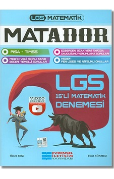 LGS Matador Video Çözümlü 15'li Matematik Denemesi - Ömer Boz - Evrensel İletişim Yayınları LGS Matador Video Çözümlü 15'li Matematik Denemesi - Ömer Boz - Evrensel İletişim Yayınları