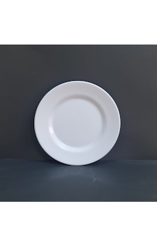 6 Adet Standart Çizgi Melamin Tatlı & Yemek Servis Tabağı 25 Cm - Beyaz Beyaz 6 Adet Standart Çizgi Melamin Tatlı & Yemek Servis Tabağı 25 Cm - Beyaz Beyaz