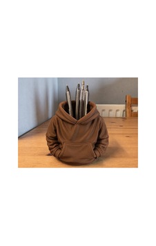 Alvera Kapüşonlu Sweatshirt Kalemlik 3d Baskı Masaüstü Organizer-kahverengi Alvera Kapüşonlu Sweatshirt Kalemlik 3d Baskı Masaüstü Organizer-kahverengi