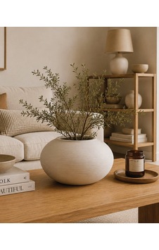 Alba Blanco Seramik Vazo 145 145 105 Mm-7639 Beyaz Alba Blanco Seramik Vazo 145 145 105 Mm-7639 Beyaz