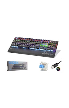 Good Pro Cyberpunk G525xb Mekanik Gaming Klavye Blue Switch Bilek Destekli Rgb 104 Tuş Siyah Good Pro Cyberpunk G525xb Mekanik Gaming Klavye Blue Switch Bilek Destekli Rgb 104 Tuş Siyah