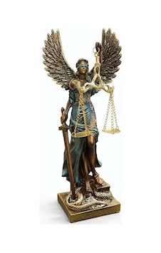 Dekoratif Kanatlı Adalet Kadını Heykeli Biblo 30cm Dekoratif Kanatlı Adalet Kadını Heykeli Biblo 30cm