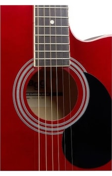 Stagg Sa20 Dce Red Elektro Akustik Gitar Stagg Sa20 Dce Red Elektro Akustik Gitar