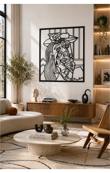 Picasso Esintili Soyut Kadın Figürlü Metal Duvar Tablosu Modern Geometrik Dekoratif Tablo Ev Ve Ofis Duvar Dekoru Siyah Pica2 Picasso Esintili Soyut Kadın Figürlü Metal Duvar Tablosu Modern Geometrik Dekoratif Tablo Ev Ve Ofis Duvar Dekoru Siyah Pica2
